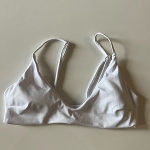 White bikini top- never worn!